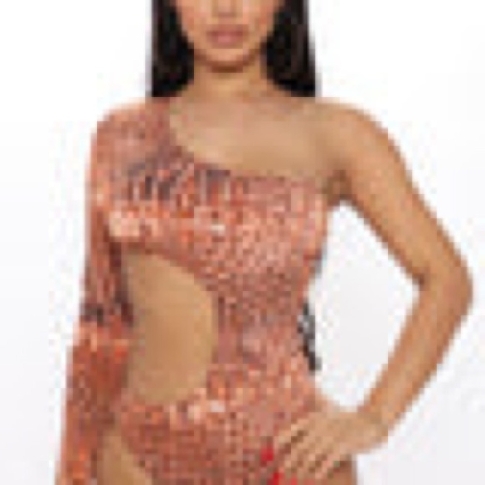 Fashion Nova One-Shoulder Bodysuit